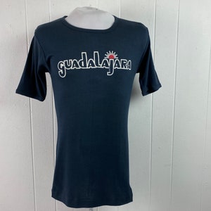 Vintage t-shirt, jaren 1970 t-shirt, Guadalajara shirt, Mexico t-shirt, reizen t-shirt, vakantie t-shirt, grafisch shirt, vintage kleding, grote