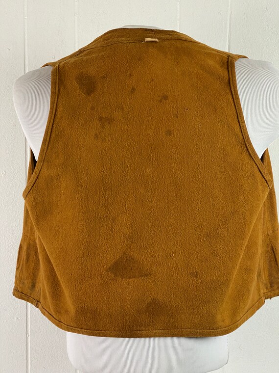 Vintage vest, 1930s vest, Moleskin vest, hunting … - image 7