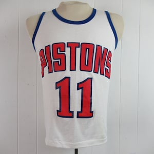 Vintage shirt, Detroit Pistons jersey, Isiah Thomas shirt, 1980s t shirt, basketball shirt, vintage tank top, vintage clothing, size small