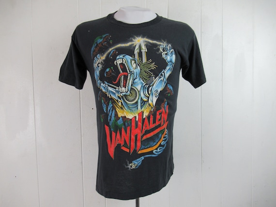 Vintage t shirt, Van Halen t shirt, 1980s t shirt,