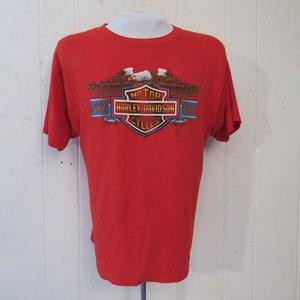 Vintage t shirt, Harley t shirt, motorcycle t shirt, 1980s t shirt, 3D Emblem t shirt, West Branch Michigan, vintage clothing, size medium