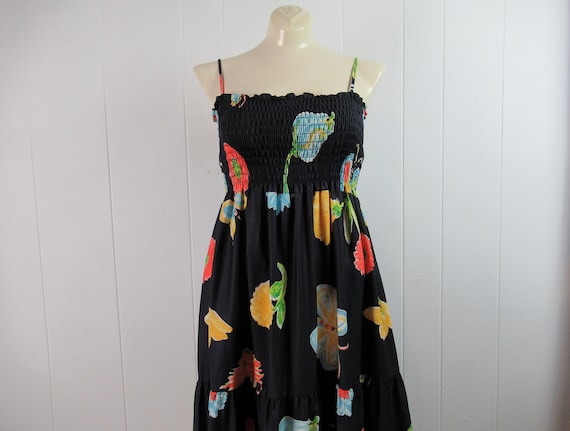 Vintage dress, 1970s dress, butterfly dress, summ… - image 2