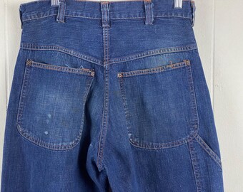 パンツ ~30s UNKNOWN Vintage DENIM WORKPANT Vintage Denim Pants, 29 X 28, U.S. Navy Pants, 1940s Denim Jeans
