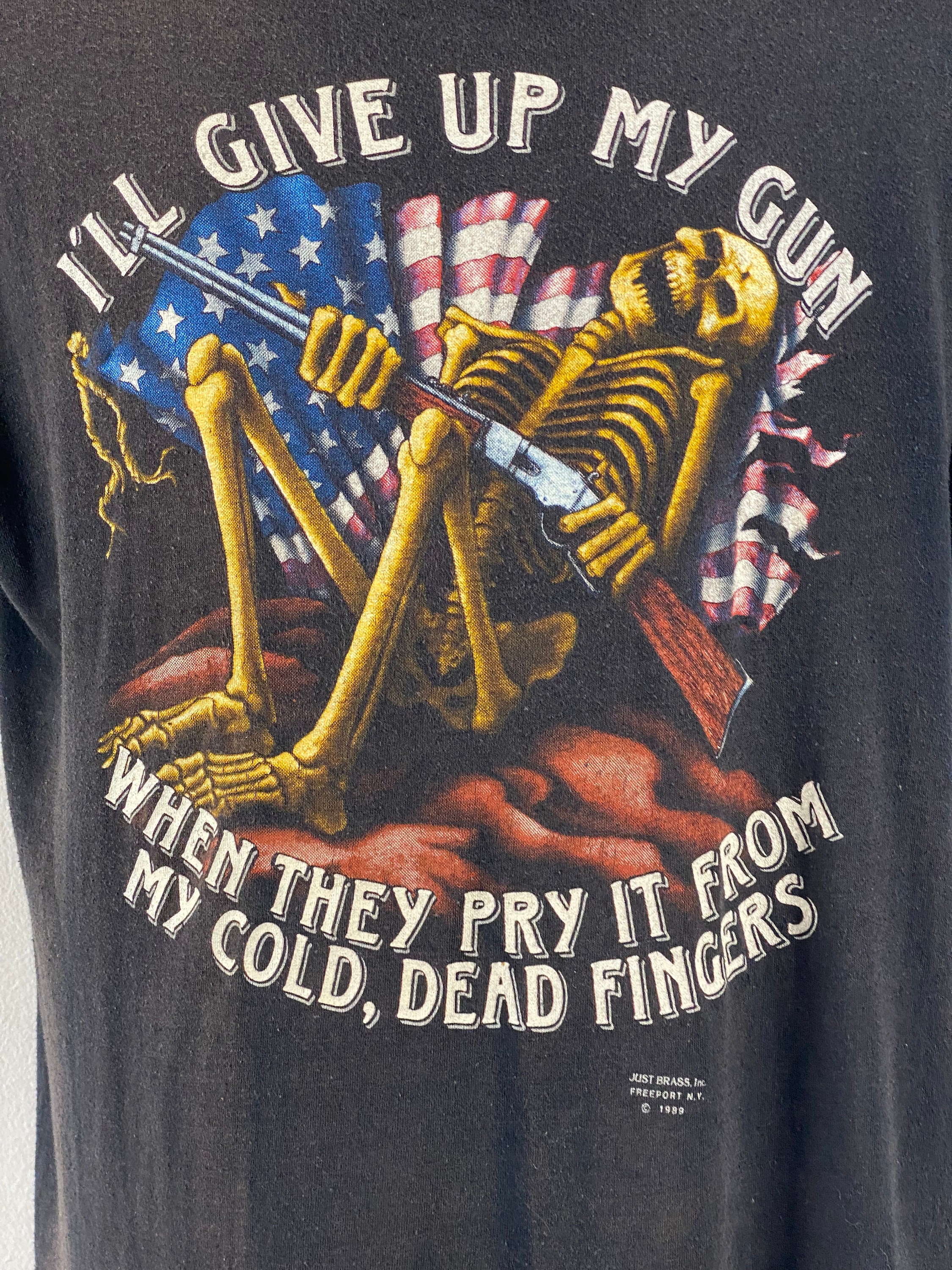 Vintage T Shirt, Size XL, 3D Emblem T Shirt, Skeleton T Shirt, 2nd