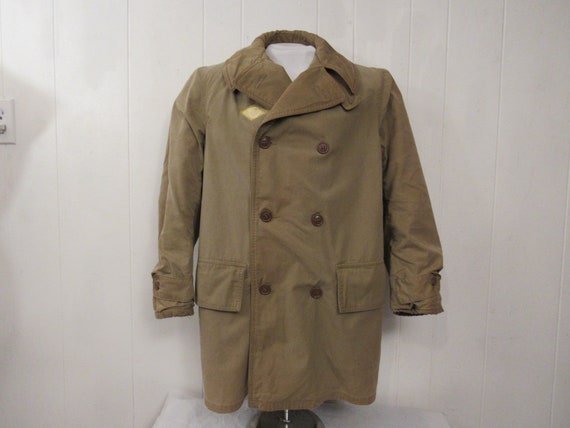 Vintage coat, 1940s Mackinaw coat, 1940s double b… - image 1