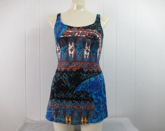 Traje de baño vintage, traje de baño de la década de 1970, una sola pieza, traje de baño, traje de baño vintage, ropa vintage, tamaño pequeño / mediano