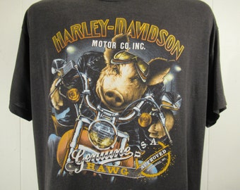 Vintage t shirt, 3D Emblem, Hawg t shirt, Harley t shirt, motorcycle t shirt, 1980s t shirt, Harley Pig, vintage clothing, size XL Vintage t shirt, 3D Emblem, Hawg t shirt, Harley t shirt, motorcycle t shirt, 1980s t shirt, Harley Pig, vintage clothing, size XL