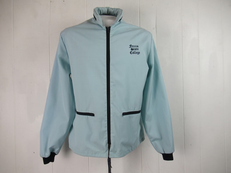 Vintage jacket vintage clothing Ferris State jacket college jacket size small vintage windbreaker