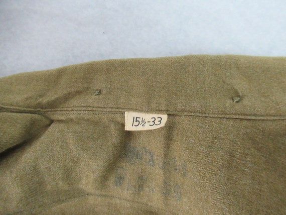 Vintage shirt, 1940s shirt, U.S. Army shirt, shir… - image 8