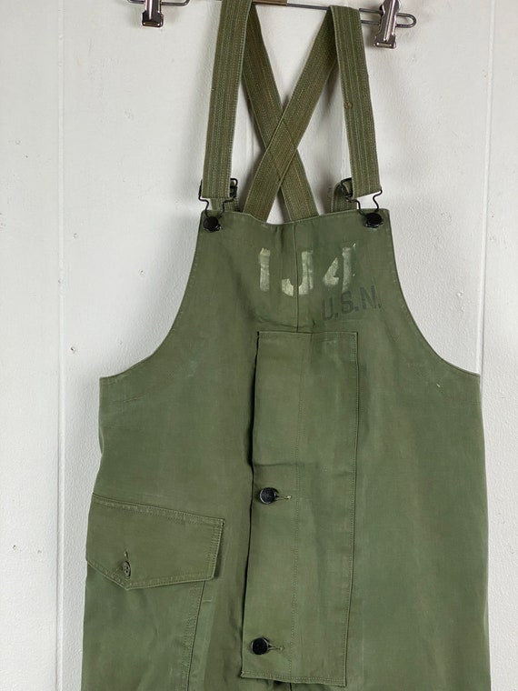 Vintage overalls, size medium, U.S.N. overalls, 1… - image 3