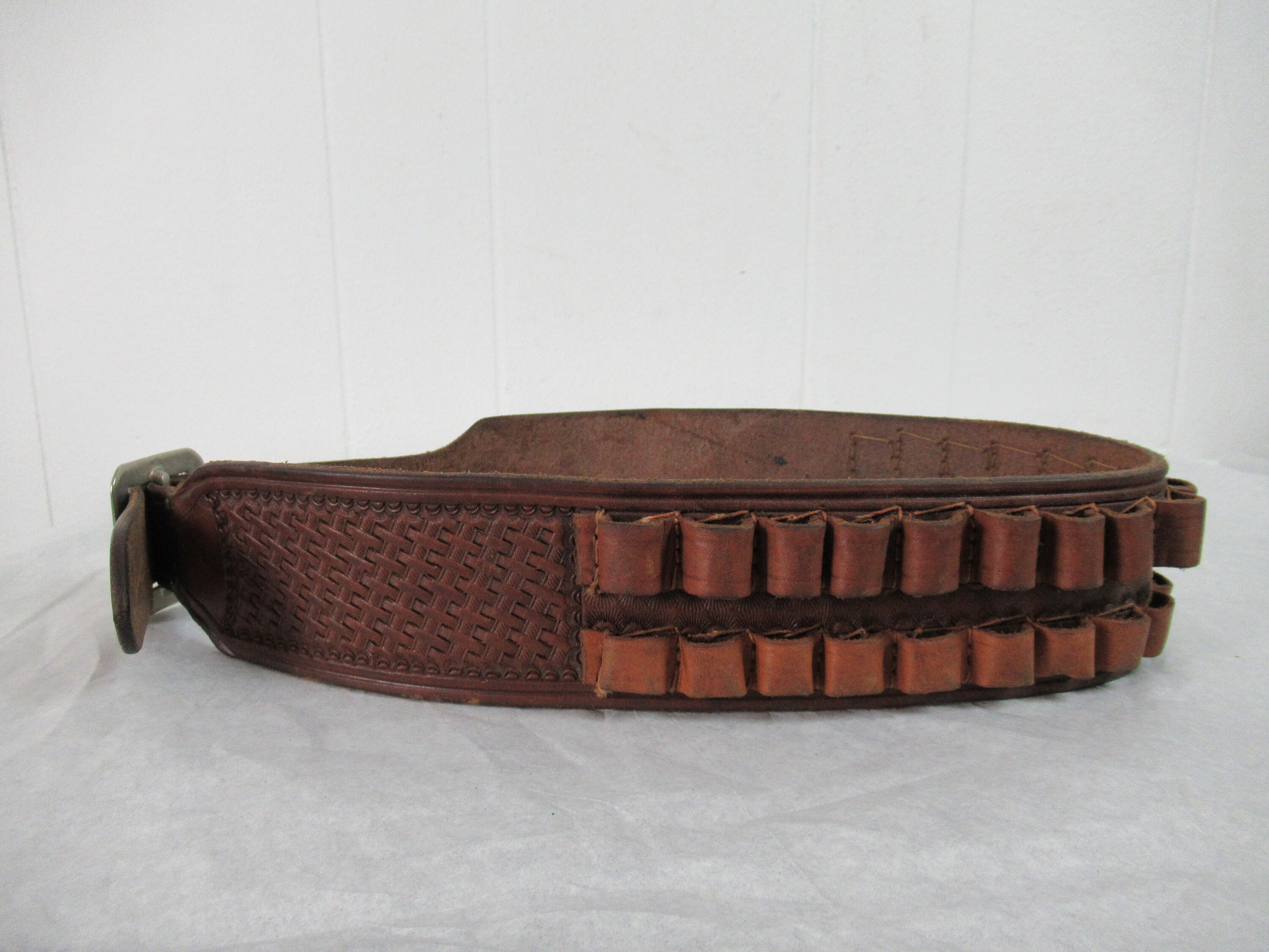 Vintage Belt Bullet Belt Leather Belt Cowboy Belt Western Etsy
