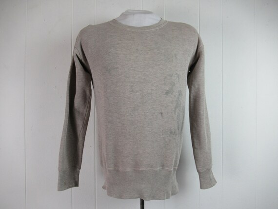 Vintage sweatshirt, gray sweatshirt, 1950s sweatsh