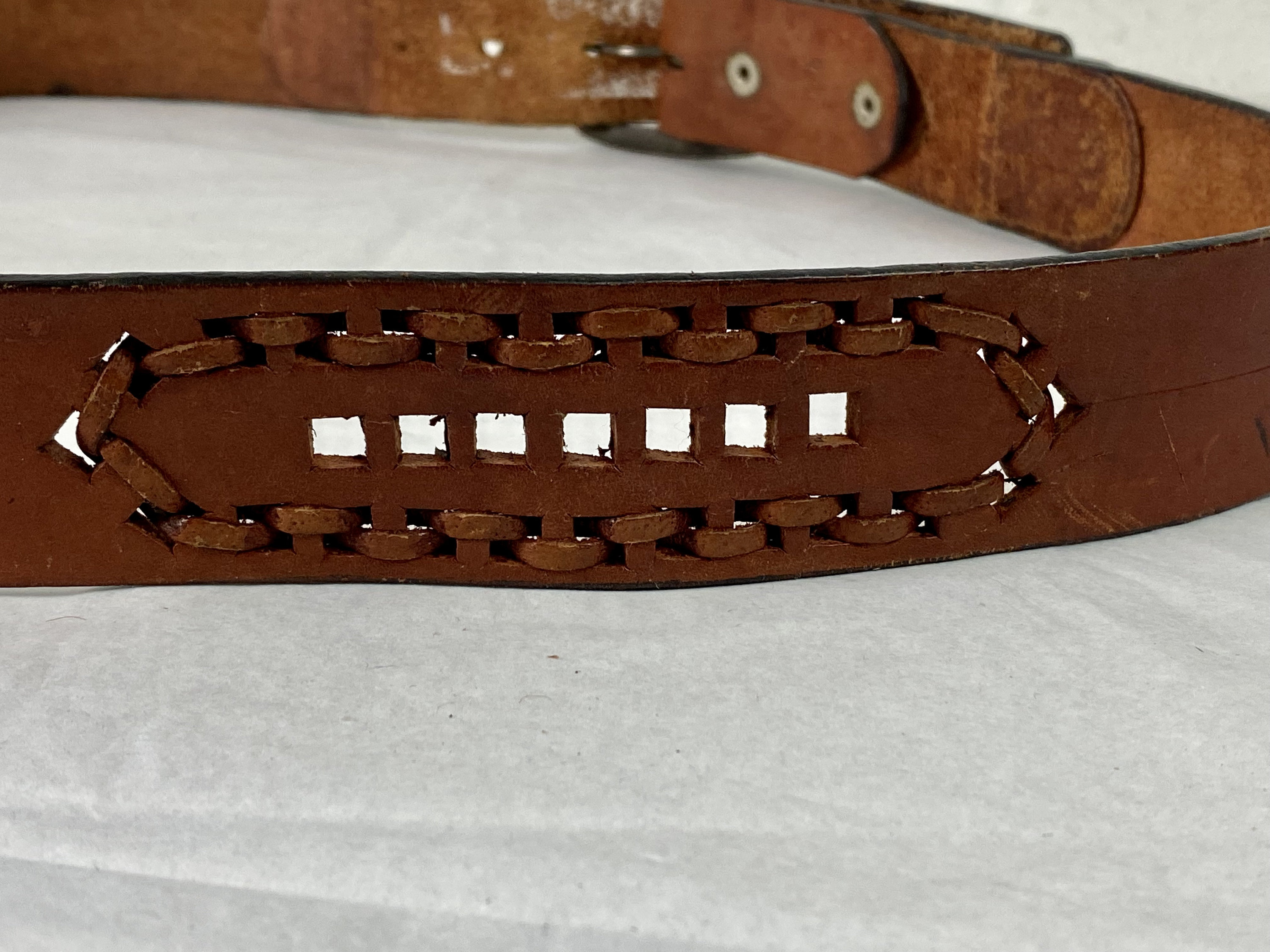 Levis Mens Belt Vintage Leather Belt Jeans Leather Belt