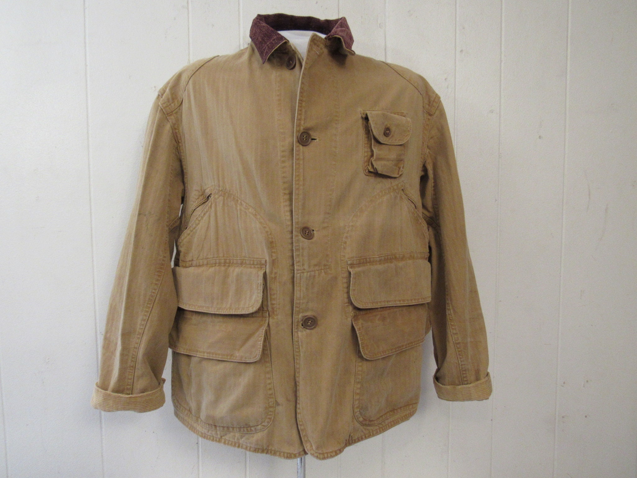 Vintage Jacket, 1940s Jacket, Hunting Jacket, HBT Cotton