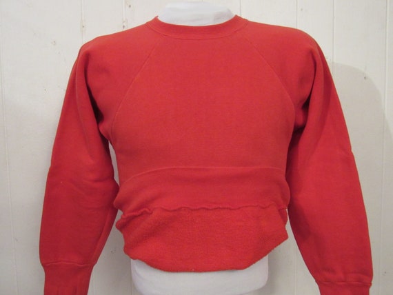 Vintage sweatshirt, 1960s sweatshirt, plain sweat… - image 5