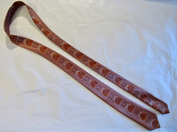 Vintage necktie, 1950s necktie, bicycle necktie, … - image 3