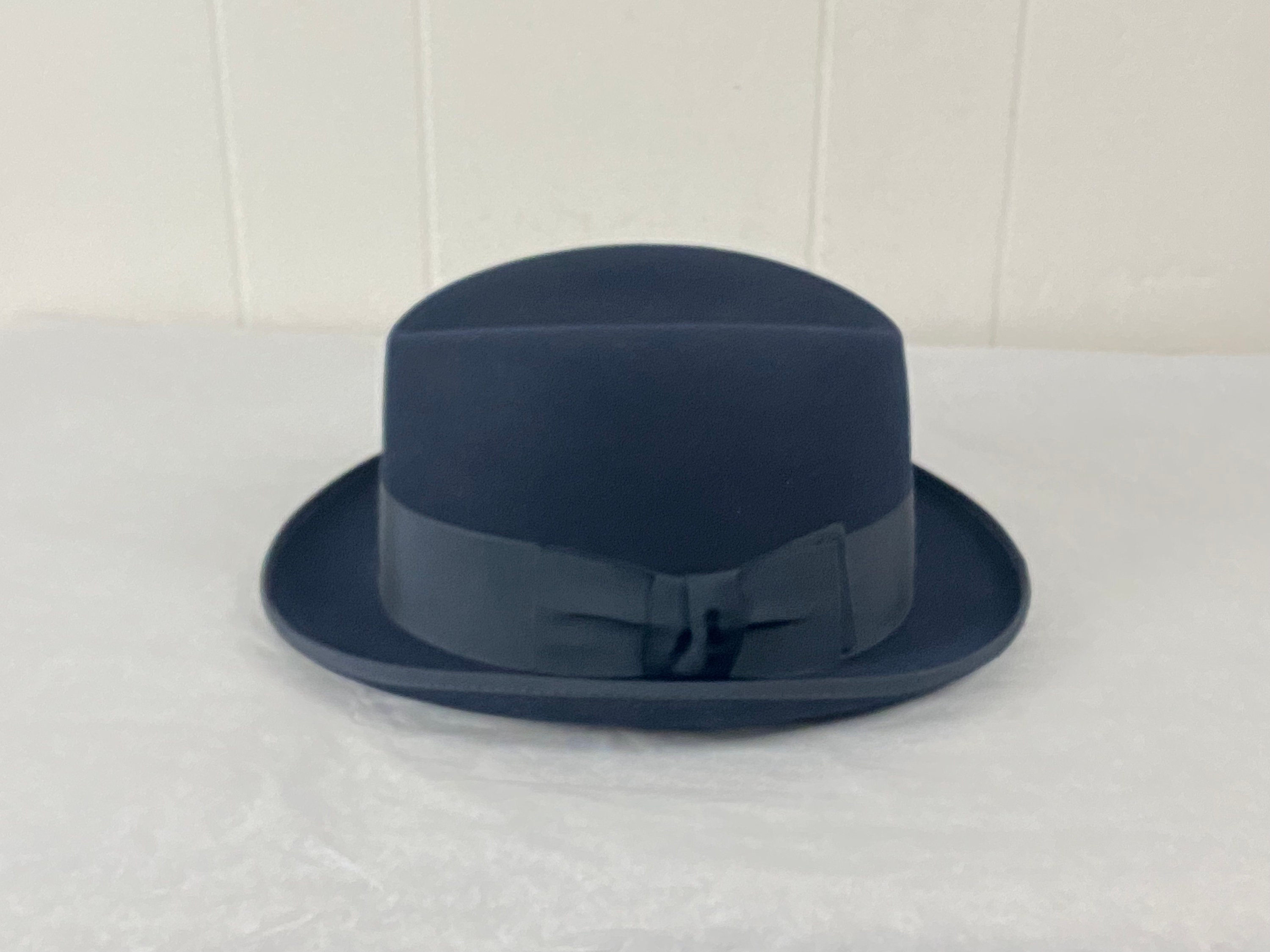 Vintage hat, size 7 1/4, Dobbs hat, Homburg hat, black hat, 1940s hat, vintage Dobbs, vintage Homburg, vintage clothing Vintage hat, size 7 1/4, Dobbs hat, Homburg hat, black hat, 1940s hat, vintage Dobbs, vintage Homburg, vintage clothing