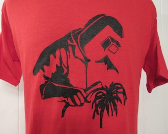 Vintage t-shirt, 1980s t shirt, welder t shirt, welding t shirt, Weldtech, Crysler, vintage clothing, XL, NOS