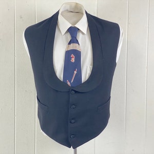 Vintage vest, size medium, 1900s vest, suit vest, Victorian vest, Edwardian vest, antique vest, buckle back vest, tux vest, vintage clothing