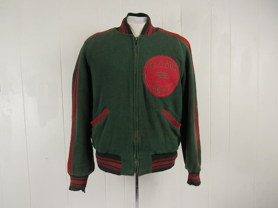 Vintage jacket, 1940s jacket, cotton flannel jack… - image 1