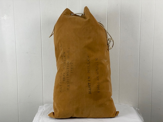 Vintage Bag, 1930s Bag, Vintage Duffel Bag, 1937 Boy Scouts