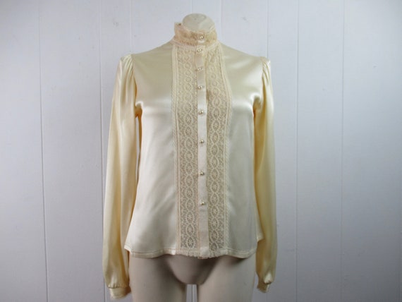 Vintage blouse, vintage shirt, 1980s blouse, Edwa… - image 1