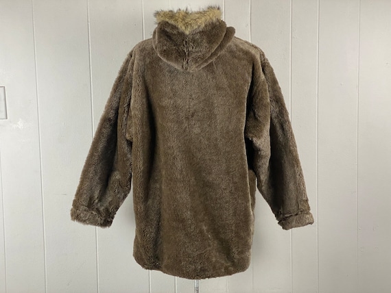 Vintage coat, size XL, 1960s parka, furry coat, h… - image 6