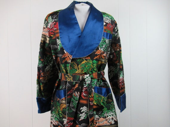 Vintage robe, Asian robe, smoking robe, Playboy ro