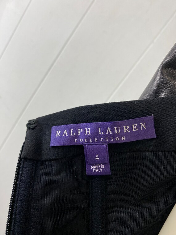 Ralph Lauren purple label dress, size small, leat… - image 8