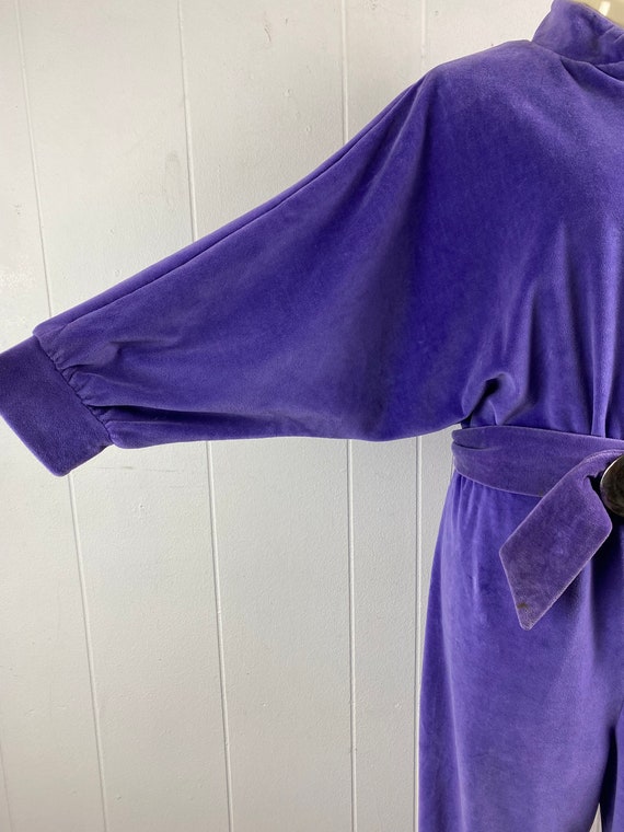 Vintage jumpsuit, 1980s jumpsuit, purple jumpsuit… - image 7