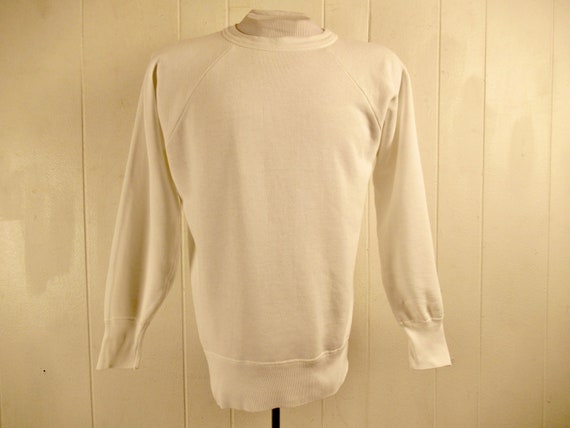 Vintage sweatshirt, size XL, 1950s sweatshirt, pla