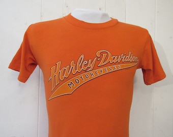 ヴィンテージ80年代ハーレーダビッドソンTシャツ：ニューヨーク