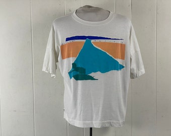 Vintage t shirt, size XL, 1980s t shirt, Ocean Pacific t shirt, surfer t shirt, OP t shirt, surfing t shirt, vintage clothing
