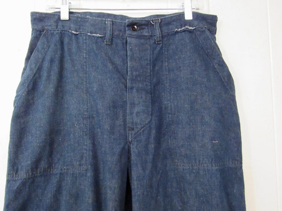Vintage Denim Pants U.S. Navy Pants 1940s Denim Jeans WWII - Etsy