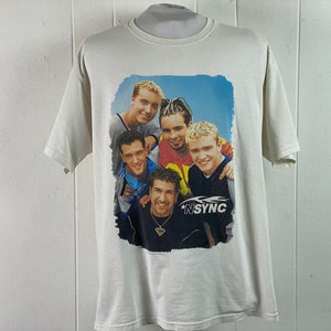 Vintage t shirt, concert tour t shirt, NSYNC t shirt, 1990s t shirt, Y2K t shirt, boy band, band t shirt, vintage clothing, size large
