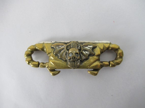 Vintage key chain, motorcycle key chain, 1970s key