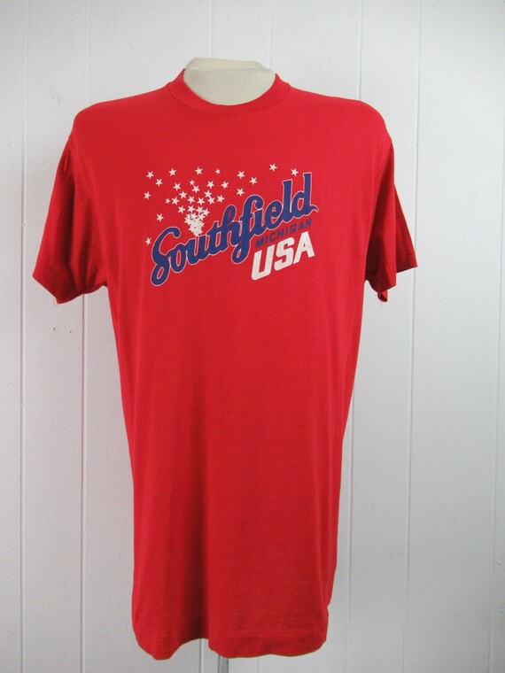 VINTAGE t shirt, 1980s t shirt, Southfield Michig… - image 2
