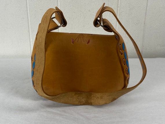 Vintage purse, hippie purse, 1970s purse, Indian … - image 5