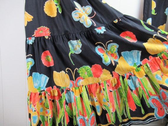 Vintage dress, 1970s dress, butterfly dress, summ… - image 5