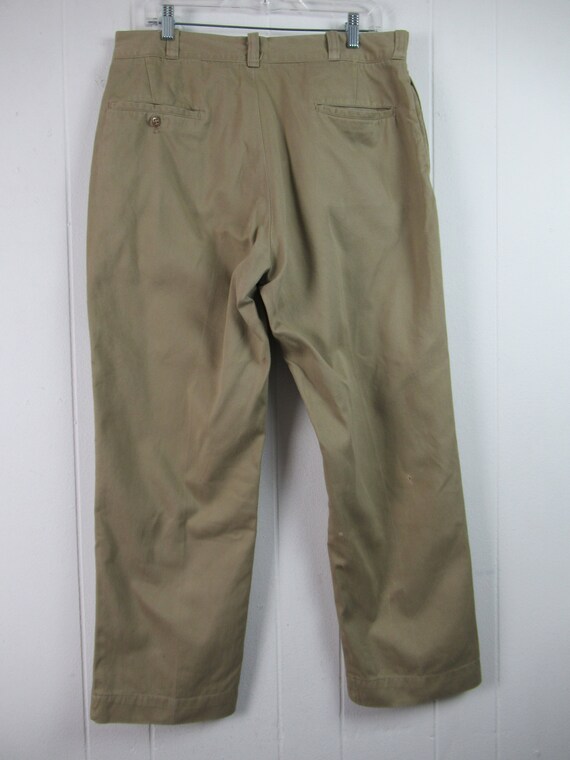 Vintage pants, khaki pants, Army pants, 1950s pan… - image 4