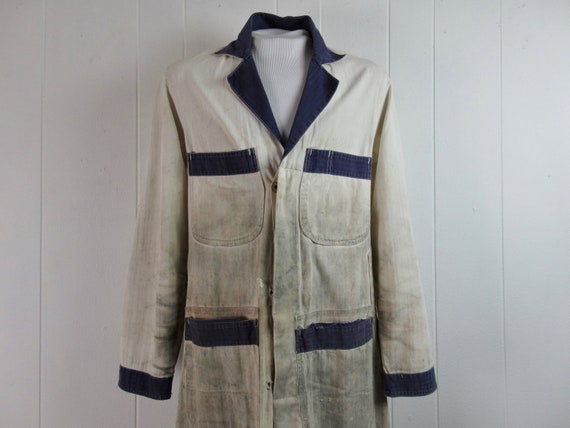 Vintage work jacket, 1940s work jacket, Detroit Ov