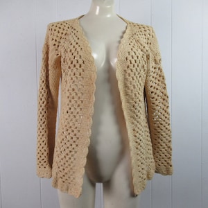 Vintage shirt, crochet shirt, cotton blouse, crochet jacket, Accents, vintage clothing, size large