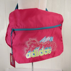 Vintage messenger bag, Adidas shoulder bag, 1980s Adidas bag, vintage Adidas, vintage luggage, vintage clothing, NOS image 2