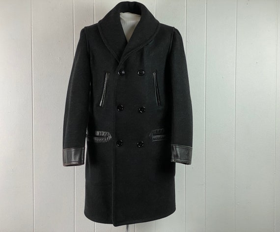 Vintage coat, 1940s coat, Railroad coat, MONTGOME… - image 1