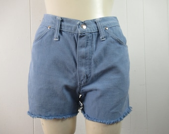 Vintage shorts, vintage cut offs, 1960s shorts, Wrangler jeans, Wrangler shorts, vintage clothing, size small