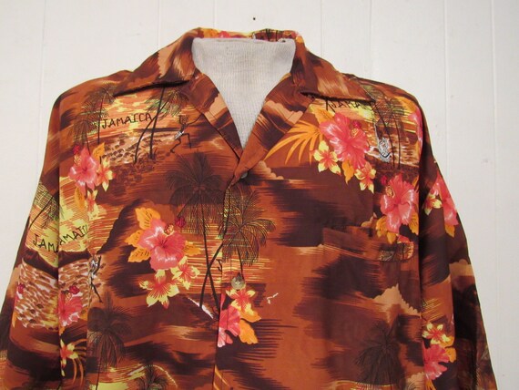 Vintage shirt, 1970s shirt, Hawaiian Jamaica shir… - image 2