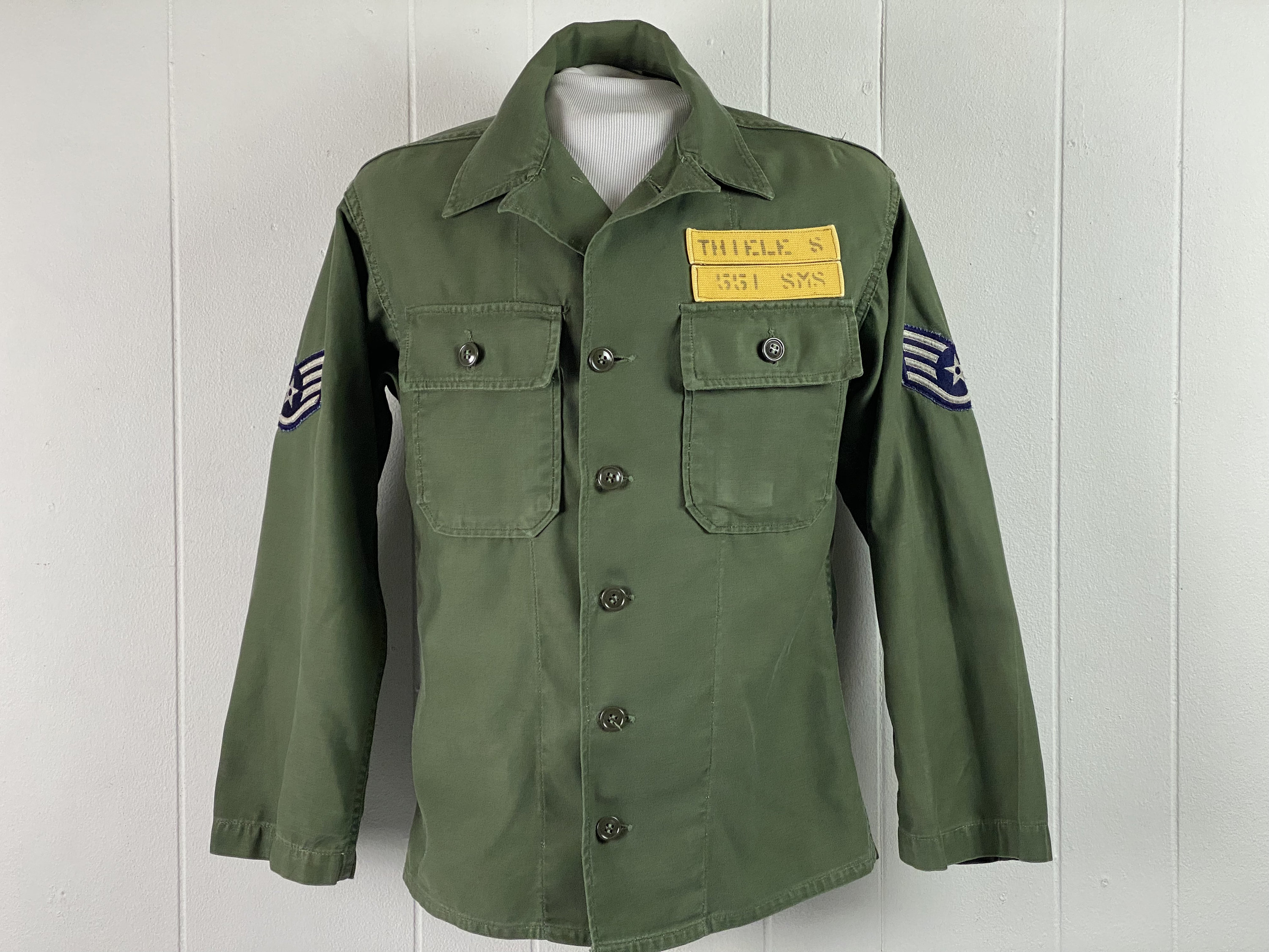 Vintage shirt, 1960s shirt, U.S. Army shirt, U.S. Air Force, shirt 