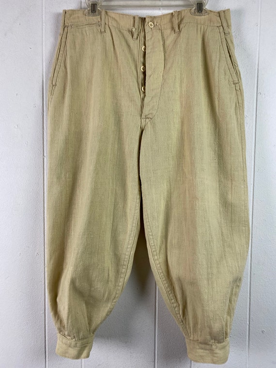 Vintage pants, 1920s pants, vintage breeches, lin… - image 2