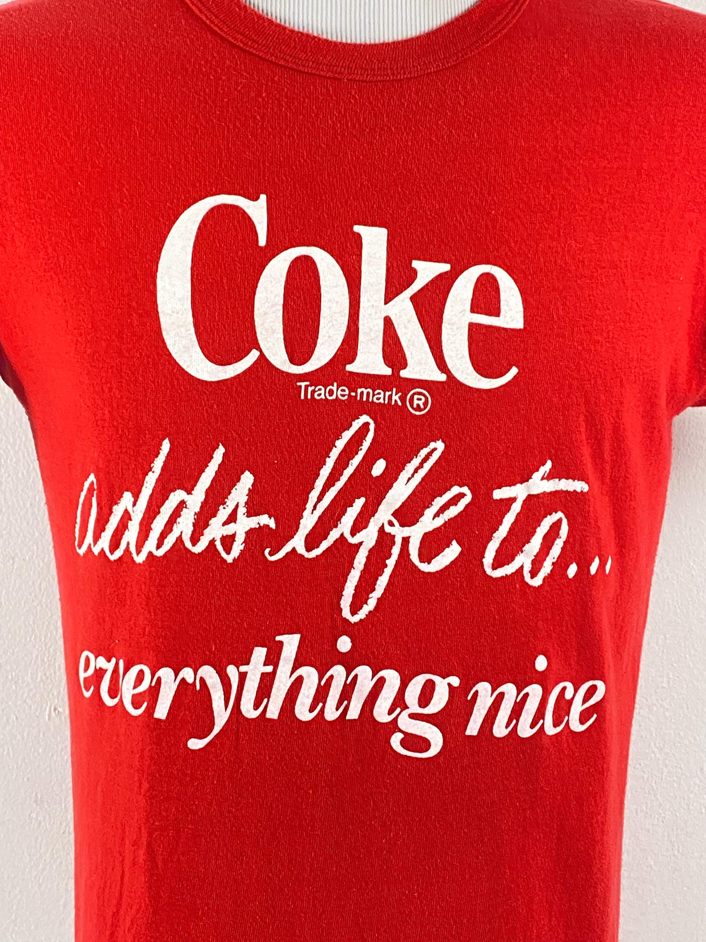 Vintage T Shirt, Size XL, 1970s T Shirt, Coke T Shirt, Coca Cola T