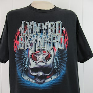 Vintage t-shirt, Lynard Skynyrd t shirt, band t shirt, rock t shirt, skull t shirt, vintage clothing, size XL